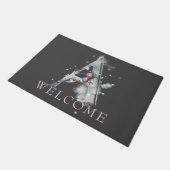 Winter WELCOME Monogram A Doormat Deurmat (Schuin)