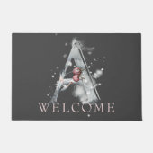 Winter WELCOME Monogram A Doormat Deurmat (Voorkant)