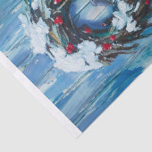 Winter Welkom, Winter Krans en Vogel Tissuepapier (Detail)