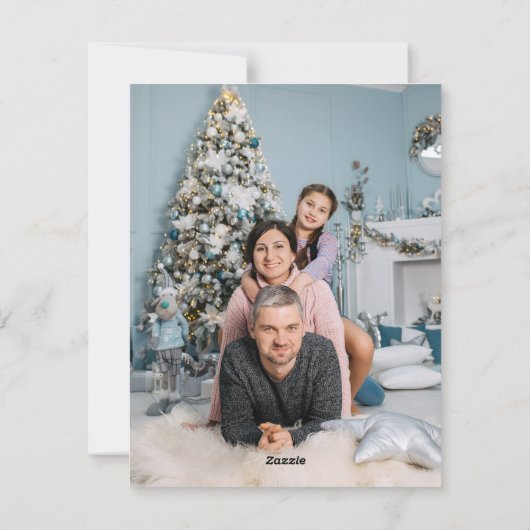 Winter Wenskaart kerst Feestdagenkaart (Achterkant)