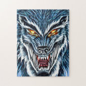Winter Werewolf Fantasy Dark Horror Legpuzzel (Verticaal)