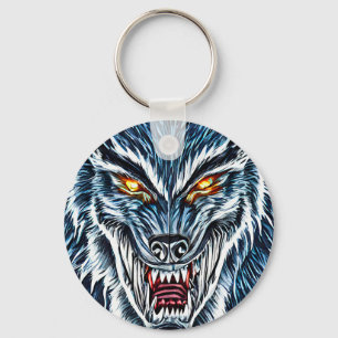 Winter Werewolf Fantasy Dark Horror Sleutelhanger