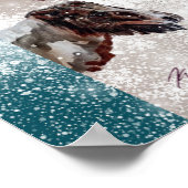 Winter west hills ranch (Keria's paarden) Poster (Hoek)