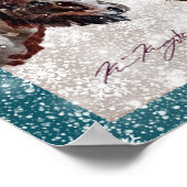 Winter west hills ranch (Keria's paarden) Poster (Hoek)