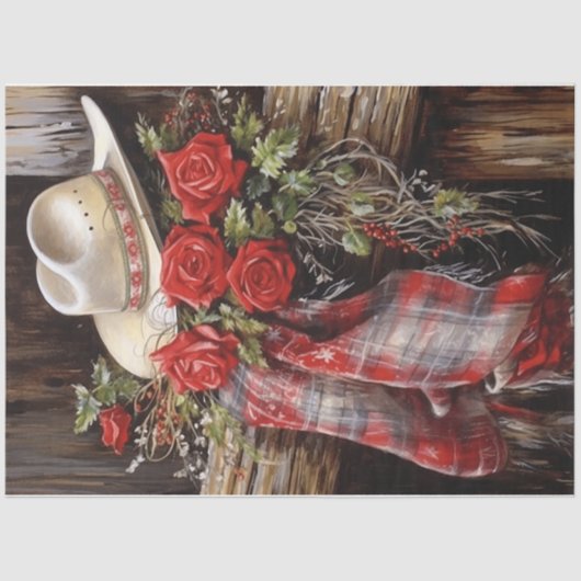 Winter Western Pet Tissuepapier (Voorkant)