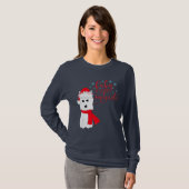 Winter Westie Baby is koud buiten T-shirt (Voorkant volledig)