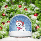 Winter Westie Christmas Art Sneeuwbol (Kerstmis)