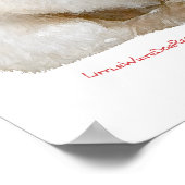 Winter Westie in een rode sjaal Poster (Hoek)