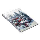 Winter Westie in Hoed Notitieboek (Rechterzijde)