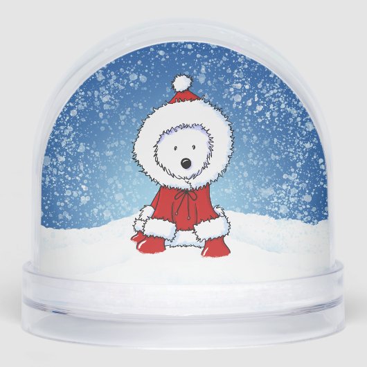 Winter Westie Sneeuwbol (Voorkant)