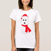 Winter Westie T-shirt (Voorkant)