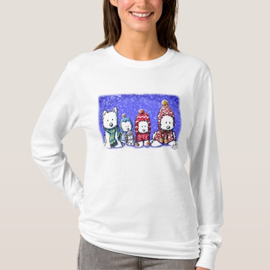 Winter Westies Light Apparel T-shirt (Voorkant)