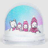 Winter Westies Snow Globe Sneeuwbol (Achterkant)