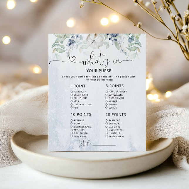 Winter whats in je paarse baby shower game (Creator heeft geüpload)