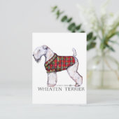 Winter Wheaten Terrier Briefkaart (Staand voorkant)