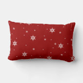 Winter Whimsey Pinguïn Polar Beer Baby's in Sneeuw Kussen (Achterkant)