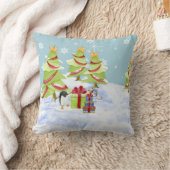 Winter Whimsey Pinguïn Polar Beer Baby's in Sneeuw Kussen (Deken)