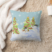 Winter Whimsey Pinguïn Polar Beer Baby's in Sneeuw Kussen (Deken)