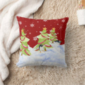 Winter Whimsey Pinguïn Polar Beer Baby's in Sneeuw Kussen (Deken)