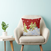 Winter Whimsey Pinguïn Polar Beer Baby's in Sneeuw Kussen (Stoel)