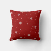 Winter Whimsey Pinguïn Polar Beer Baby's in Sneeuw Kussen (Achterkant)