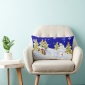 Winter Whimsey Pinguïn Polar Beer Baby's in Sneeuw Kussen (Stoel)