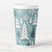 Winter Whimsy Bos Latte Mok (Voorkant)