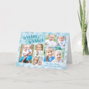 Winter Whimsy Collage Vakantiefoto Kaarten