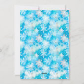 Winter Whimsy: een feestelijke sneeuwpop groet Feestdagenkaart (Achterkant)