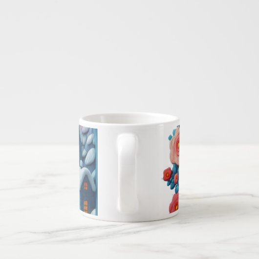 Winter Whimsy  Espresso Kop (Achterkant)