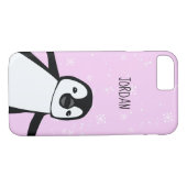 "Winter Whimsy" gepersonaliseerde pinguïn telefoon Case-Mate iPhone Case (Achterkant (Horizontaal))