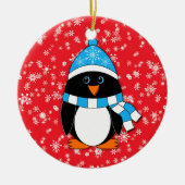 Winter Whimsy Penguin Keramisch Ornament (Voorkant)