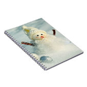 Winter Whimsy Snowman Notitieboek (Rechterzijde)