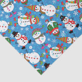 Winter Whimsy Snowman Pattern Tissuepapier (Detail)