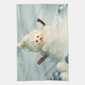 Winter Whimsy Snowman Theedoek (Verticaal)