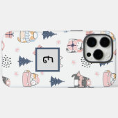 Winter Whiskers gepersonaliseerde telefoonhoes Case-Mate iPhone Case (Achterkant (horizontaal))