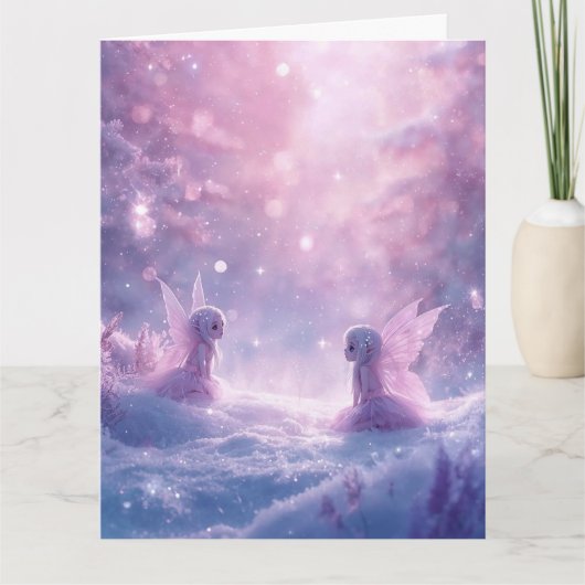 Winter Whispers and Fairy Light  Kaart (Voorkant)