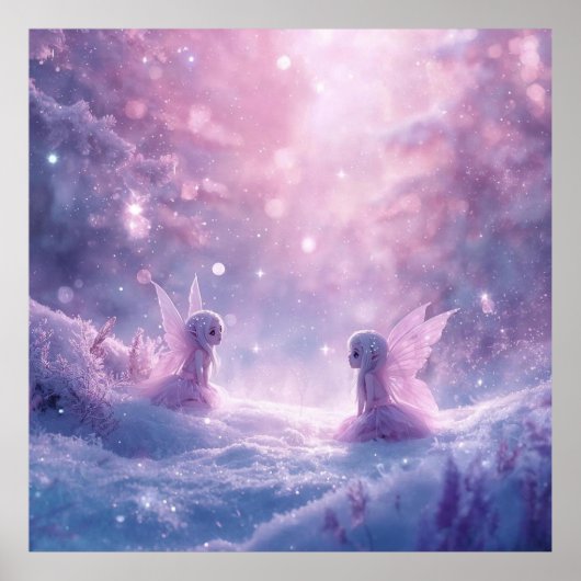 Winter Whispers and Fairy Light Poster (Voorkant)