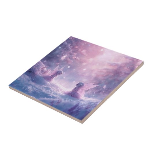 Winter Whispers and Fairy Light Tegeltje (Zijkant)