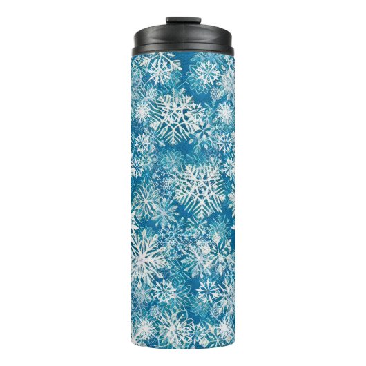 WINTER WHITE AND BLUE THERMOSBEKER (Voorkant)