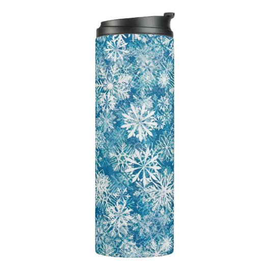 WINTER WHITE AND BLUE THERMOSBEKER (Gedraaid links)