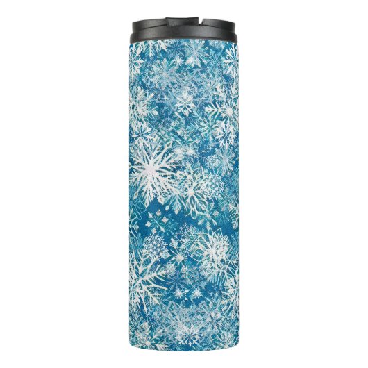 WINTER WHITE AND BLUE THERMOSBEKER (Achterkant)