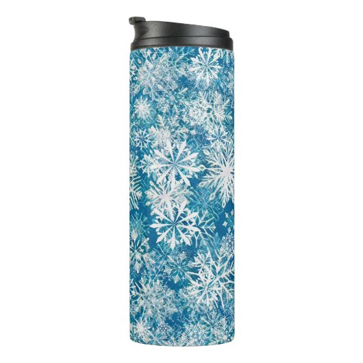 WINTER WHITE AND BLUE THERMOSBEKER (Geroteerd rechts)