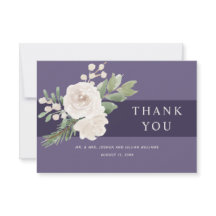 Winter White Botanical Paars Wedding