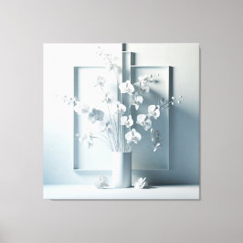 Winter white canvas afdruk