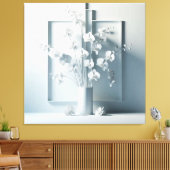 Winter white canvas afdruk (Insitu (Woonkamer))