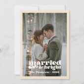 Winter White & Champagne Passen getrouwd Kerst Feestdagenkaart (Voorkant)