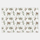 Winter White en Kraft Holiday Beoordeling van Inpakpapier Vel (Voorkant 2)