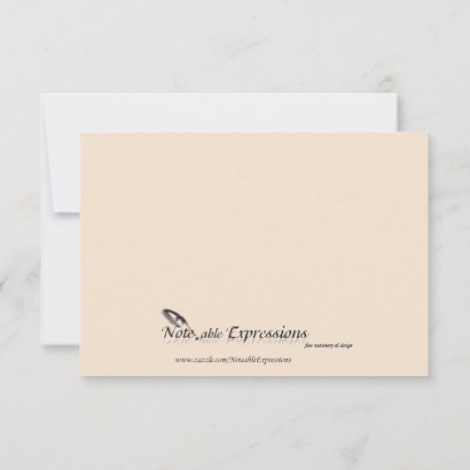 Winter White en Navy Blue Wedding Rehearsal Kaart (Achterkant)