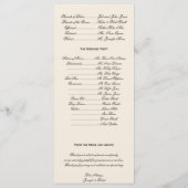 Winter White en Red Mistletoe Wedding Programme Programmakaart (Achterkant)